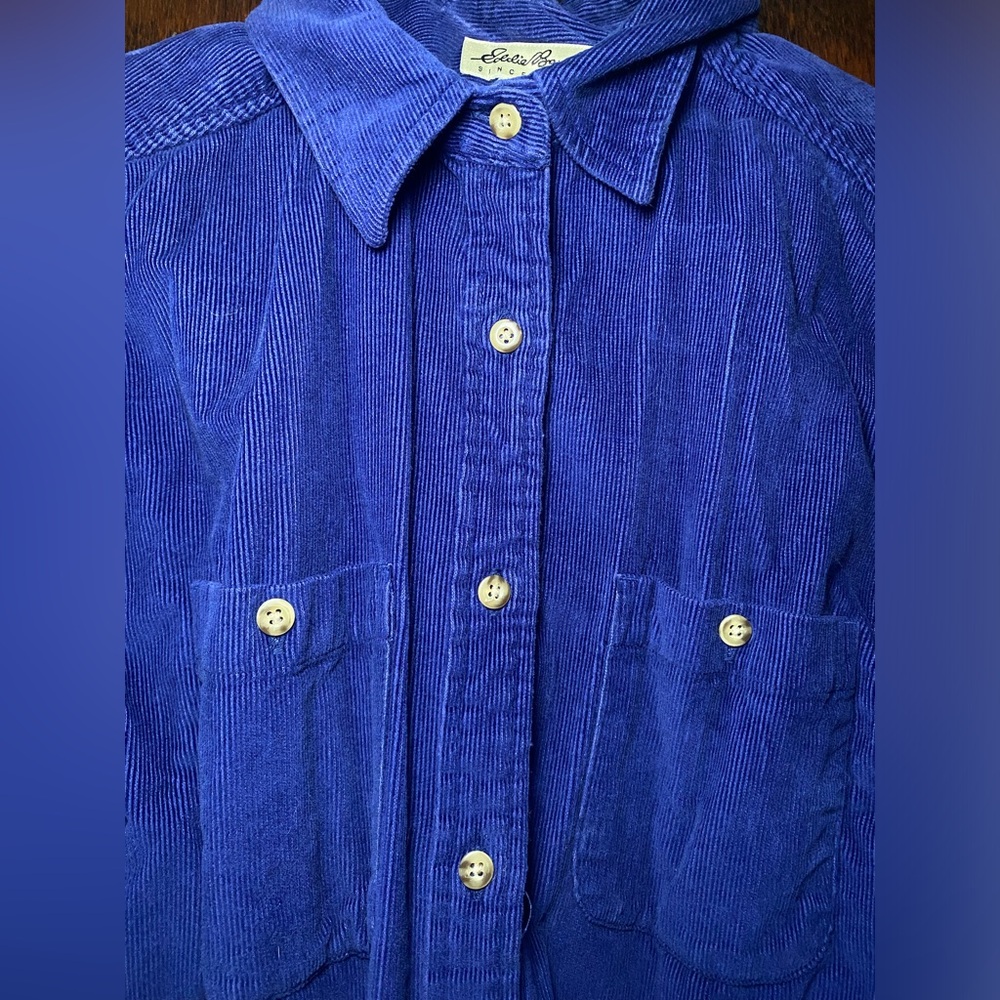 Vintage Eddie Bauer Blue Corduroy